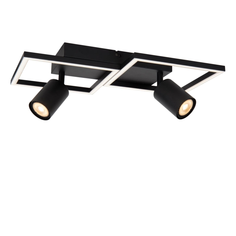 Lucide ARIANNE - Flush ceiling light - LED - 2xGU10 - Black